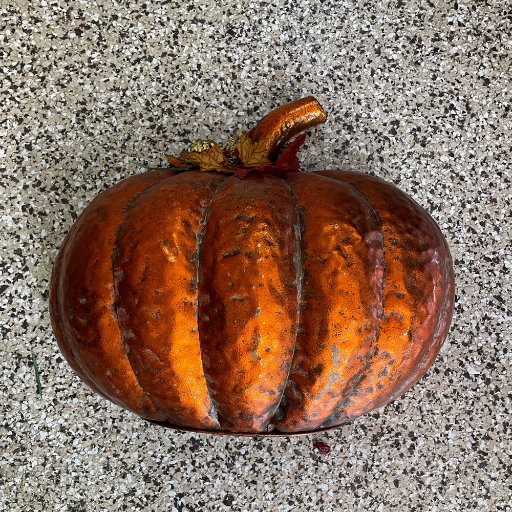 Rustic Orange Pumpkin Decor